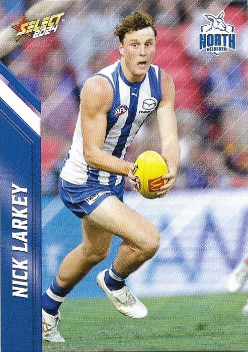 Nick Larkey #113 North Melbourne Kangaroos | 2024 Select AFL Footy Stars | Trading Card