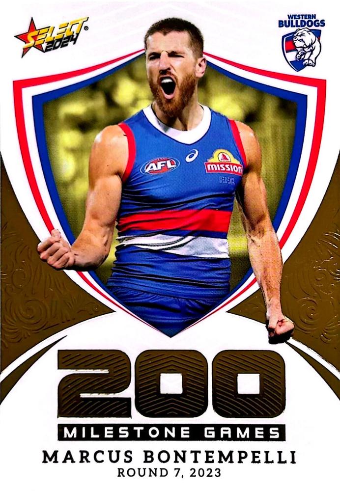 Marcus Bontempelli #MG103 West Coast Eagles | Milestone 2024 Select AFL Footy Stars | Trading Card