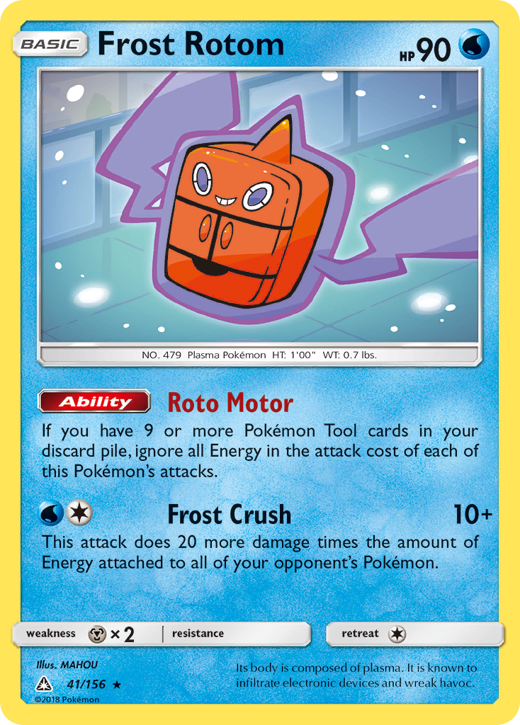 Frost Rotom 41/156 Rare | Ultra Prism | Pokemon Card