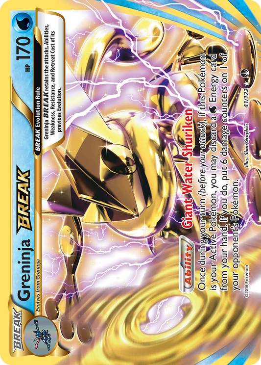 Greninja BREAK 41/122 Rare BREAK | BREAKpoint | Pokemon Card