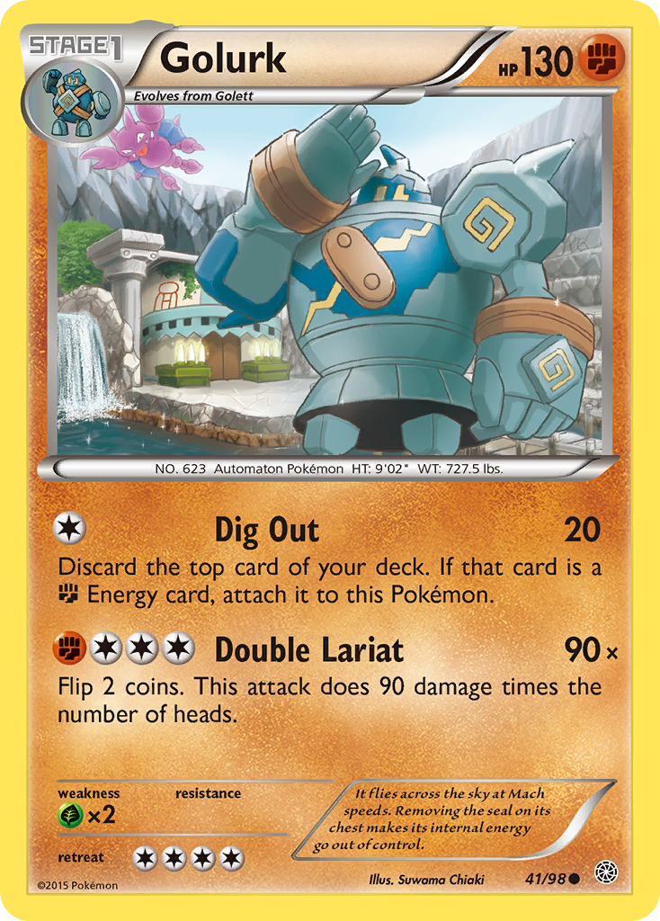 Golurk 41/98 Common | Ancient Origins | Pokemon Card