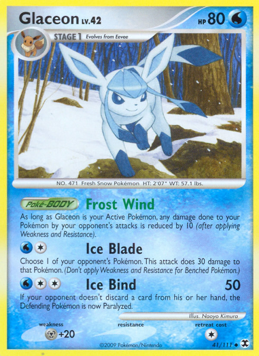 Glaceon 41/111 Uncommon | Rising Rivals | Pokemon Card