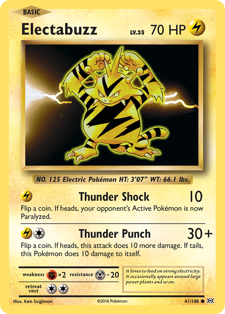 Electabuzz 41/108 Common | Evolutions | Pokemon Card