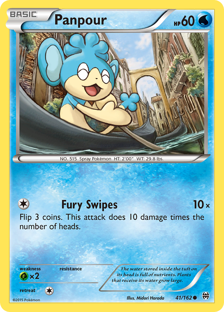 Panpour 41/162 Common | BREAKthrough | Pokemon Card – Brickheads