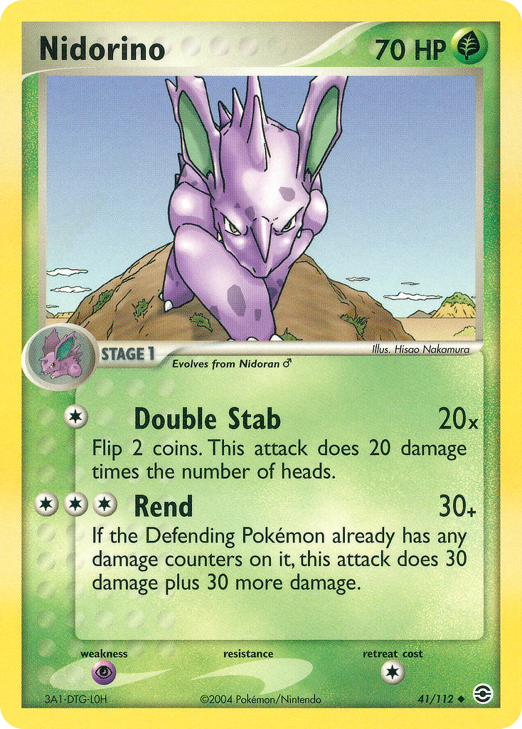 Nidorino 41/112 Uncommon | FireRed & LeafGreen | Pokemon Card