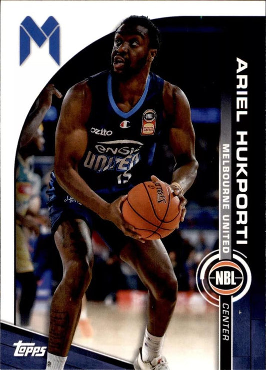 Ariel Hukporti #42 Melbourne United | 2023-24 Topps NBL | NBL Trading Card