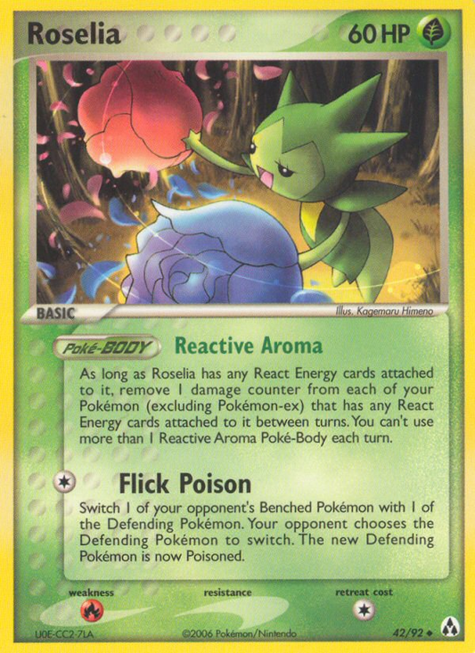 Roselia 42/92 Uncommon | Legend Maker | Pokemon Card