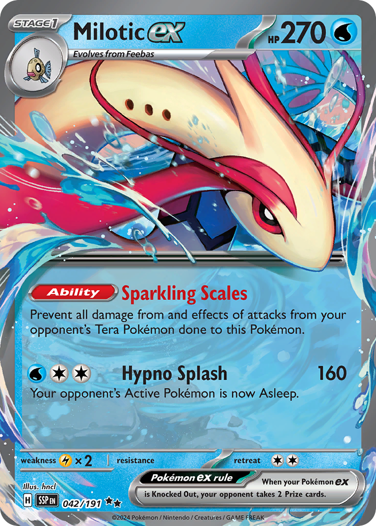 Milotic ex 42/191 Double Rare | Surging Sparks | Pokemon Card
