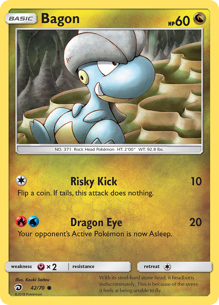 Bagon 42/70 Common | Dragon Majesty | Pokemon Card