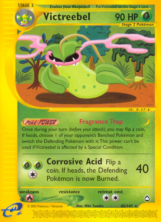 Victreebel 42/147 Rare | Aquapolis | Pokemon Card