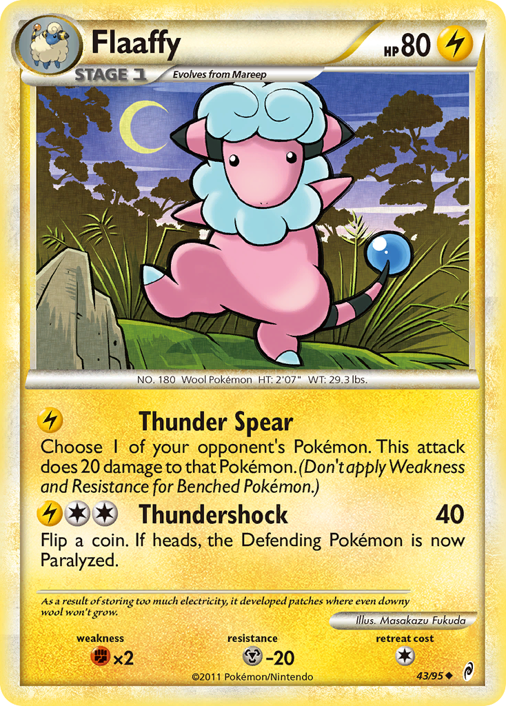 Flaaffy 43/95 Uncommon | Call of Legends | Pokemon Card