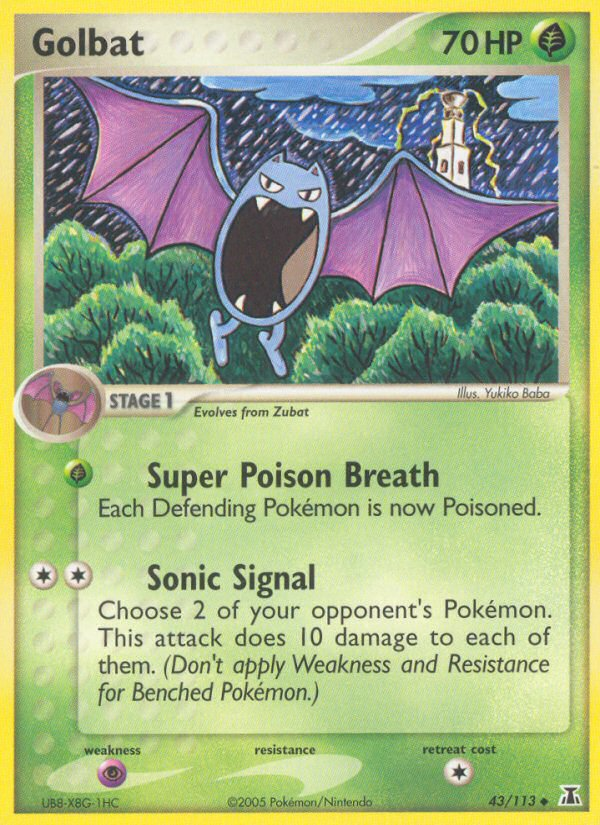 Golbat 43/113 Uncommon | Delta Species | Pokemon Card