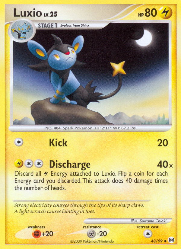 Luxio 43/99 Uncommon | Arceus | Pokemon Card