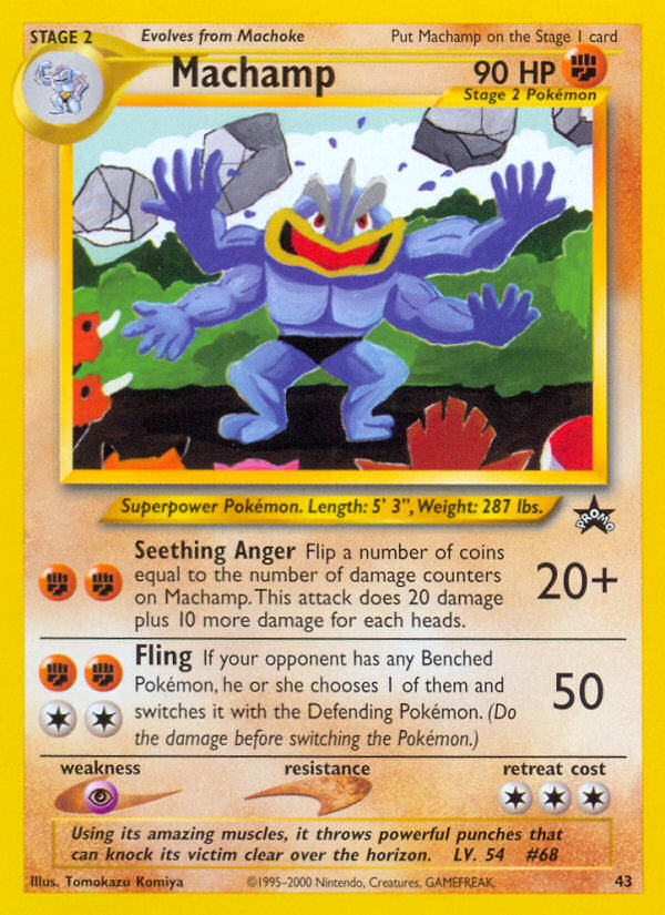 Machamp 43/53 Promo | Wizards Black Star Promos | Pokemon Card