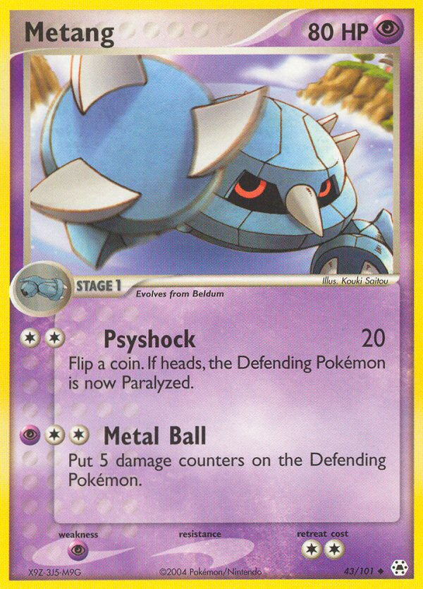 Metang 43/101 Uncommon | Hidden Legends | Pokemon Card