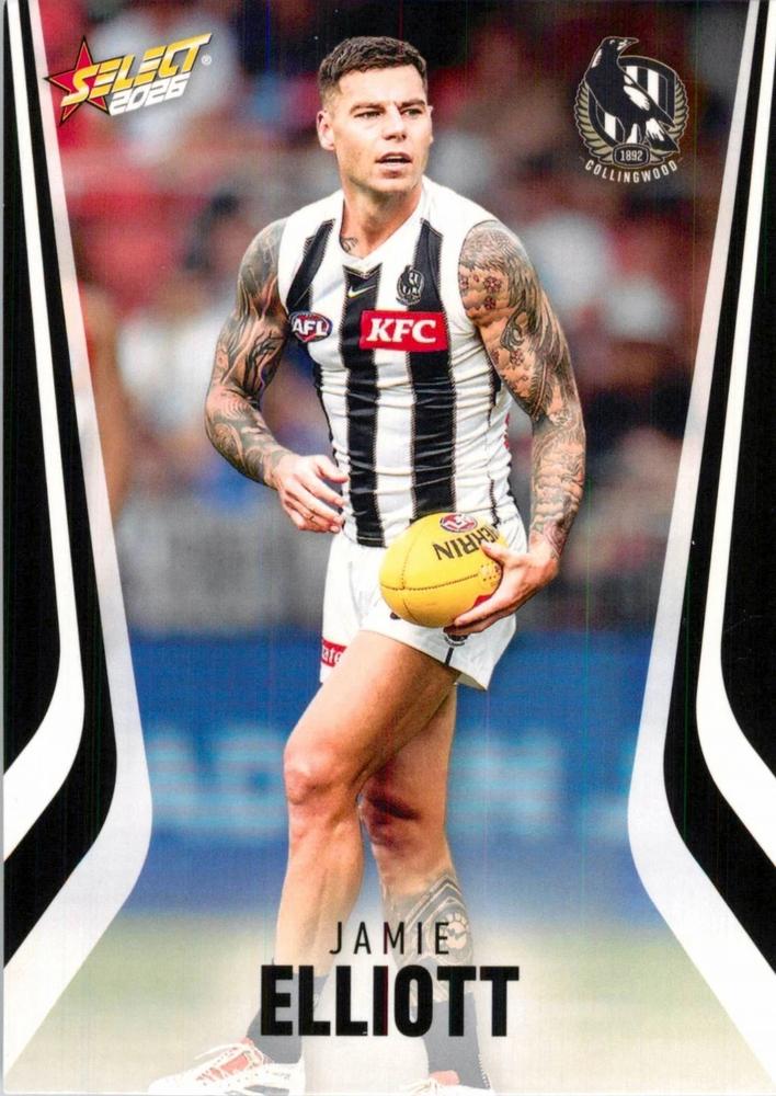 Jamie Elliott #44 Collingwood Magpies | 2026 Select AFL Footy Stars | Trading Card