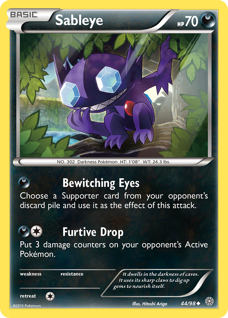 Sableye 44/98 Uncommon | Ancient Origins | Pokemon Card