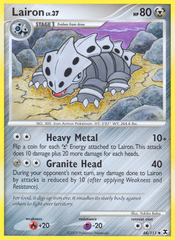 Lairon 44/111 Uncommon | Rising Rivals | Pokemon Card