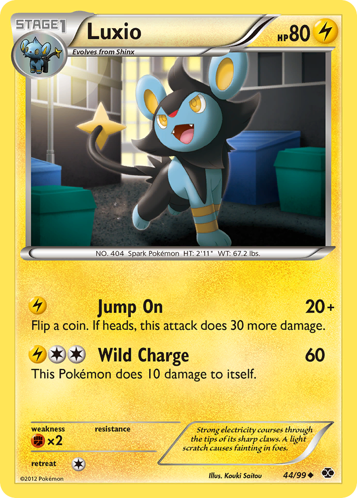 Luxio 44/99 Uncommon | Next Destinies | Pokemon Card
