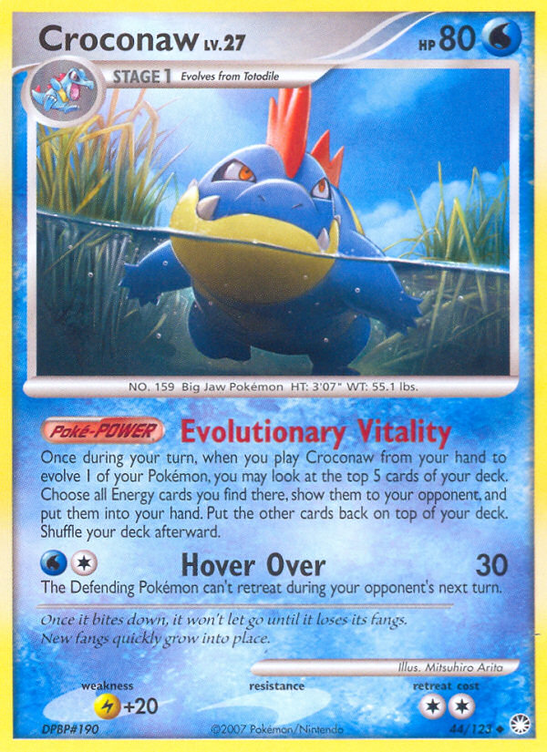 Croconaw 44/123 Uncommon | Mysterious Treasures | Pokemon Card