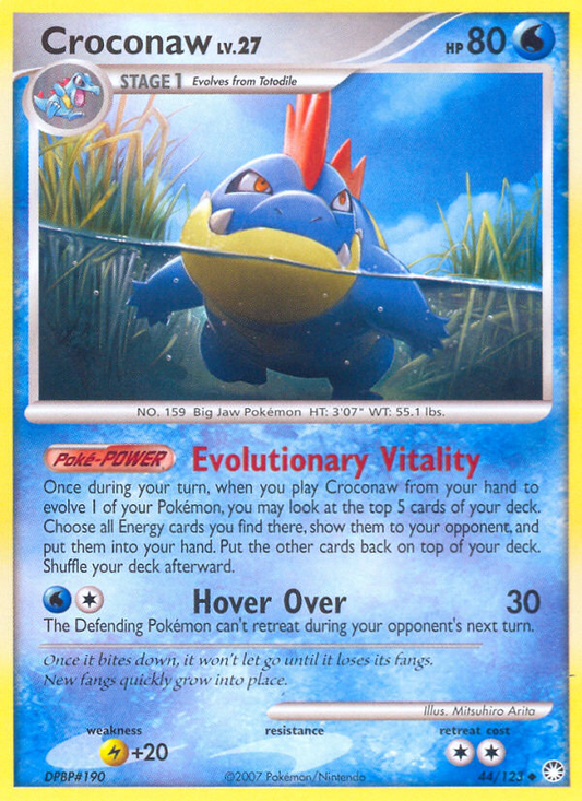 Croconaw 44/123 Uncommon | Mysterious Treasures | Pokemon Card