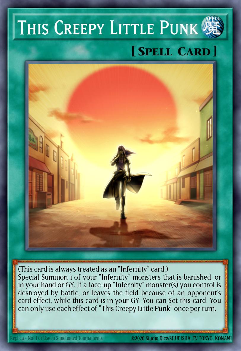punk cards yugioh This Creepy Little - MAZE-EN018 Rare Acrylic Size:Shield (3mm) Stationery Special Summon this card The 10 Most Expensive