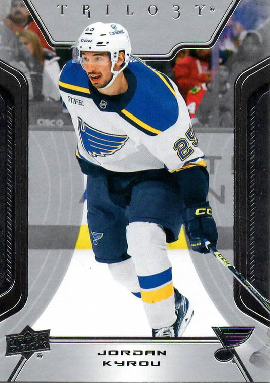 Jordan Kyrou #45 St. Louis Blues | 2023-24 Upper Deck Trilogy | NHL Trading Card