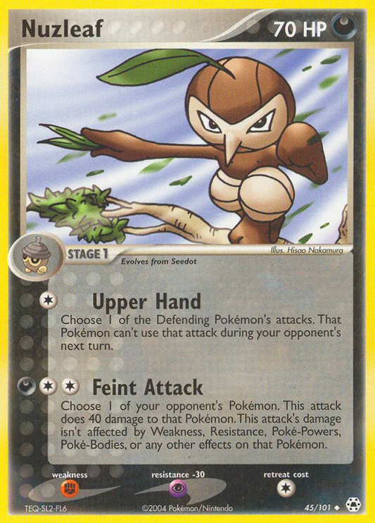 Nuzleaf 45/101 Uncommon | Hidden Legends | Pokemon Card