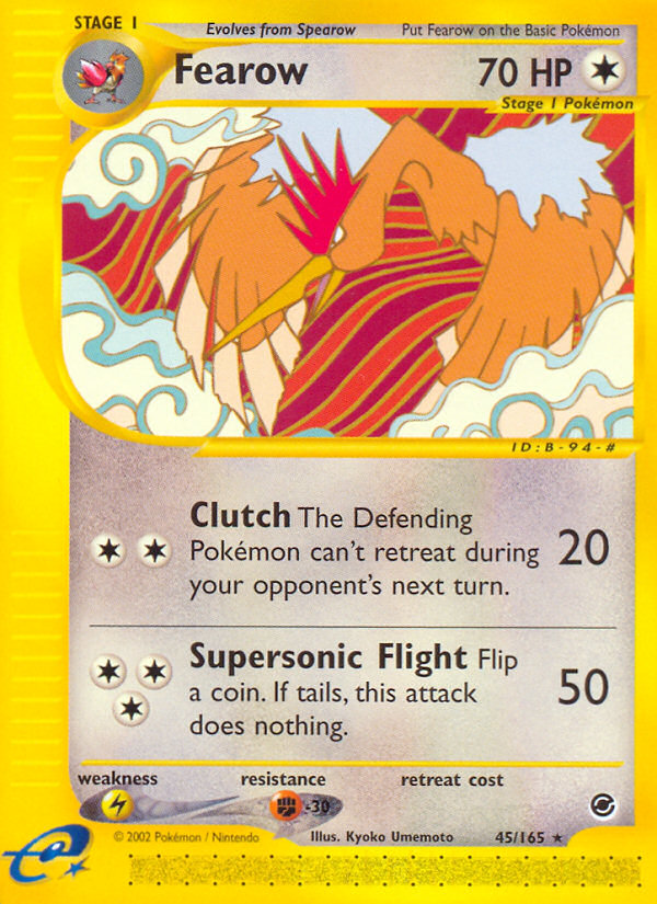 Fearow 45/165 Rare | Expedition Base Set | Pokemon Card