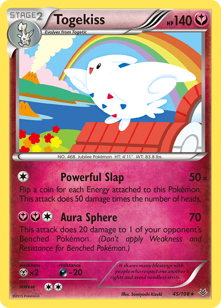Togekiss 45/108 Rare | Roaring Skies | Pokemon Card