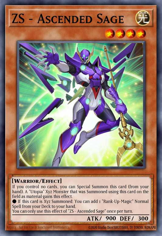 ZS Ascended Sage - MP22-EN059 Prismatic Secret Rare | Yu-Gi-Oh! Card