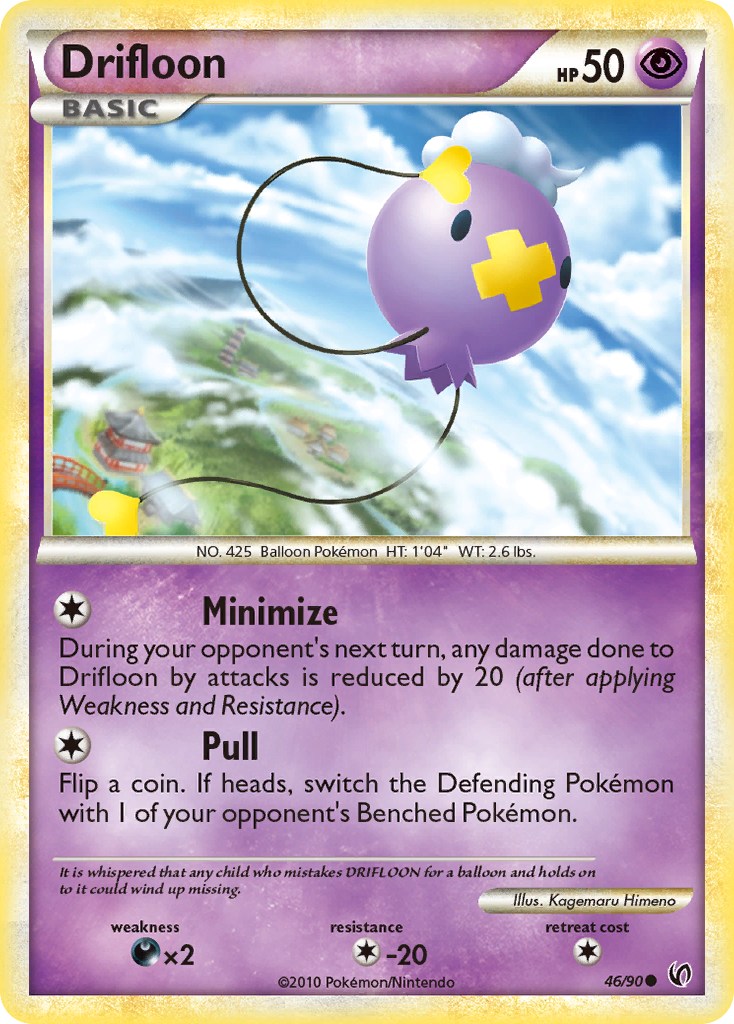 Drifloon 46/90 Common | HS—Undaunted | Pokemon Card