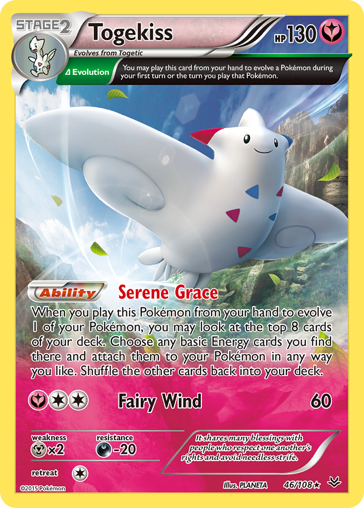 Togekiss 46/108 Rare Holo | Roaring Skies | Pokemon Card