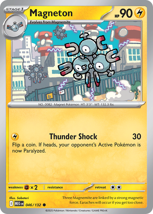 Magneton 46/132 Common | Mega Evolution | Pokemon Card