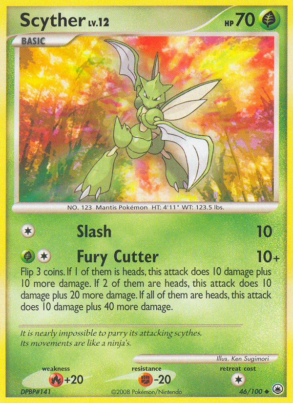 Scyther 46/100 Uncommon | Majestic Dawn | Pokemon Card