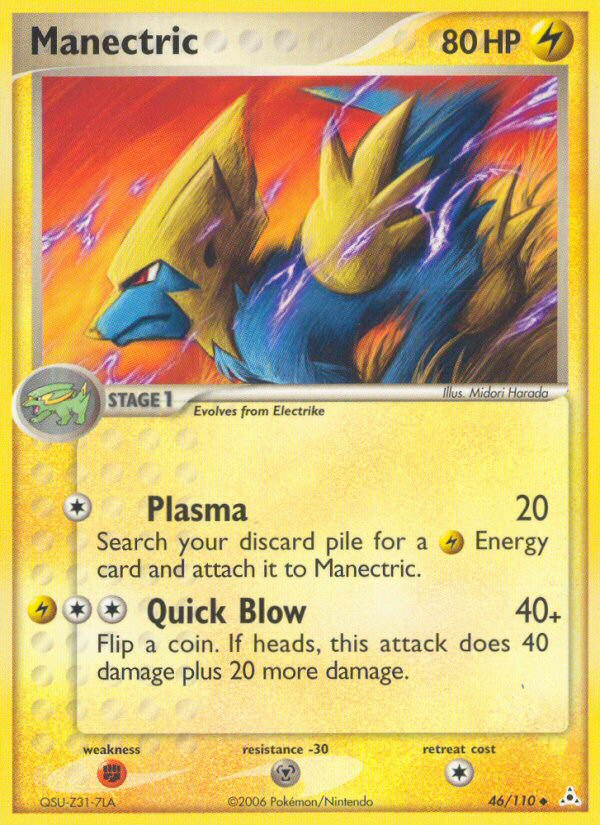 Manectric 46/110 Uncommon | Holon Phantoms | Pokemon Card