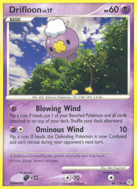 Drifloon 46/130 Uncommon | Diamond & Pearl | Pokemon Card