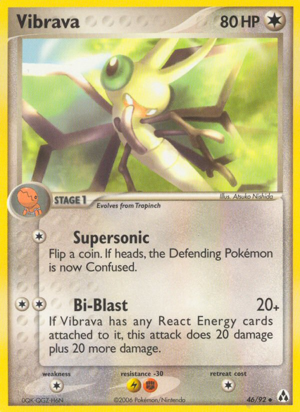 Vibrava 46/92 Uncommon | Legend Maker | Pokemon Card