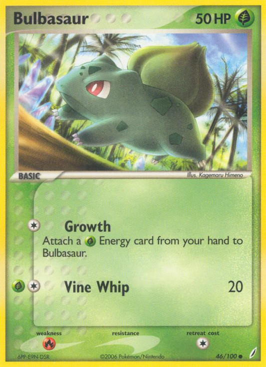 Bulbasaur 46/100 Common | Crystal Guardians | Pokemon Card