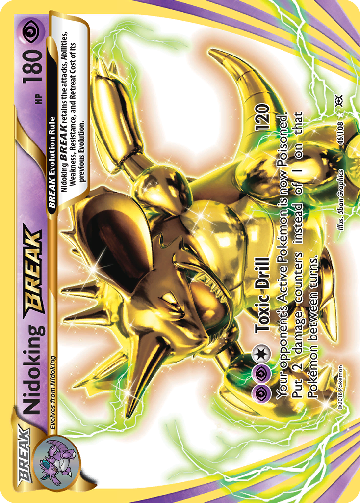 Nidoking BREAK 46/108 Rare BREAK | Evolutions | Pokemon Card
