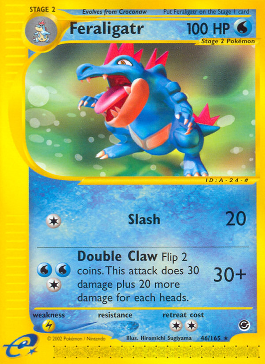 Feraligatr 46/165 Rare | Expedition Base Set | Pokemon Card