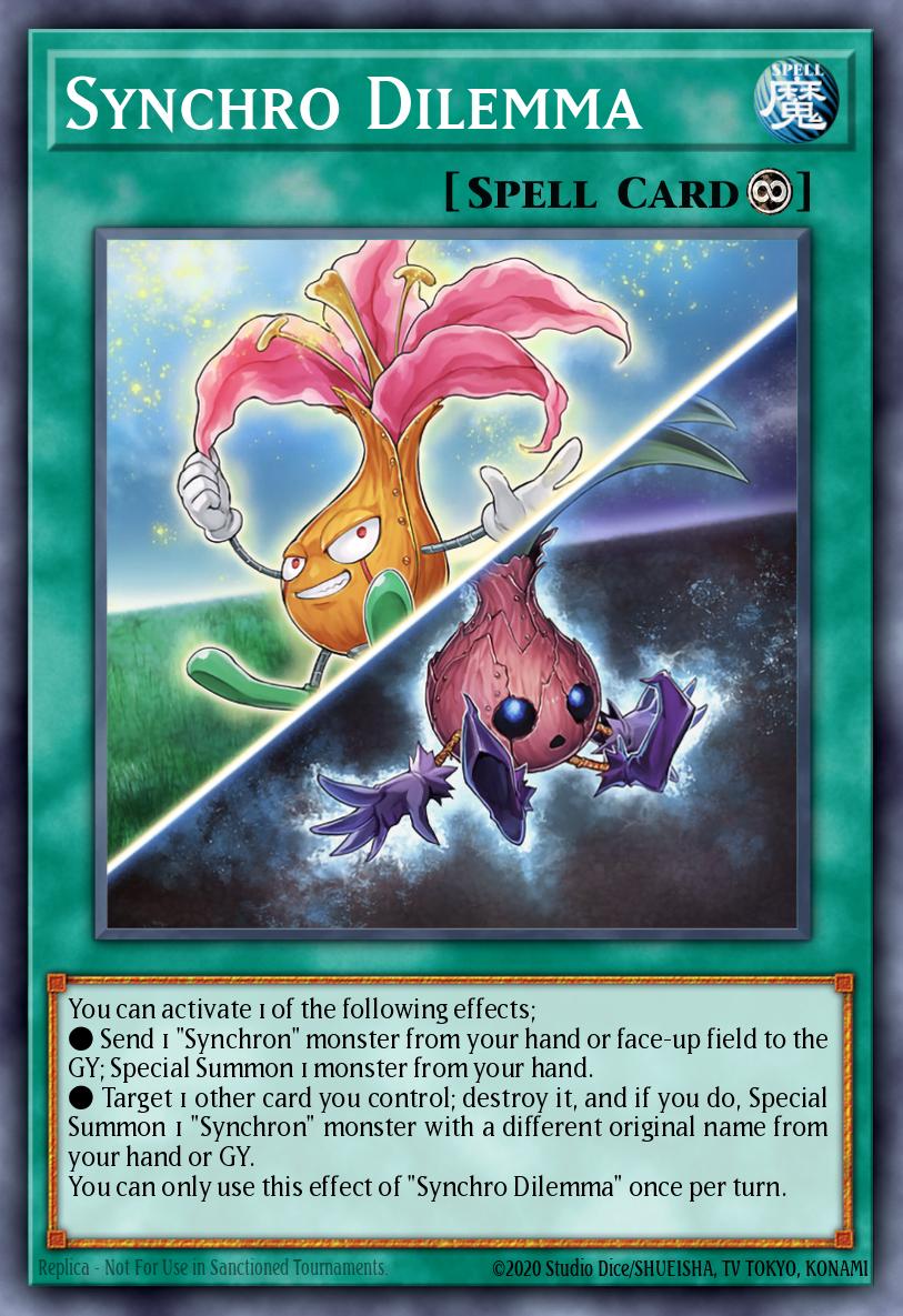 yugioh synchro spell cards Synchro Dilemma - LED8-EN026 Rare