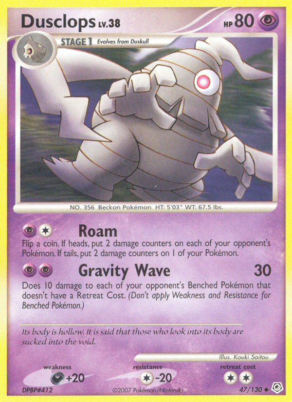 Dusclops 47/130 Uncommon | Diamond & Pearl | Pokemon Card