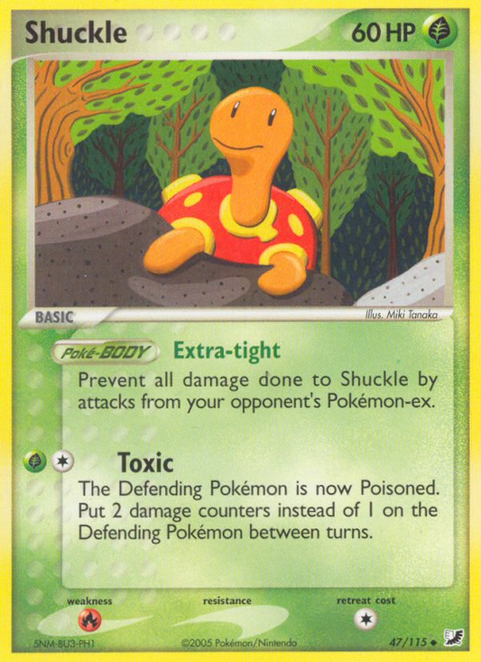 Shuckle 47/115 Uncommon | Unseen Forces | Pokemon Card