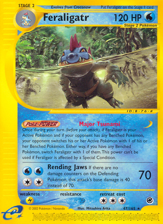 Feraligatr 47/165 Rare | Expedition Base Set | Pokemon Card