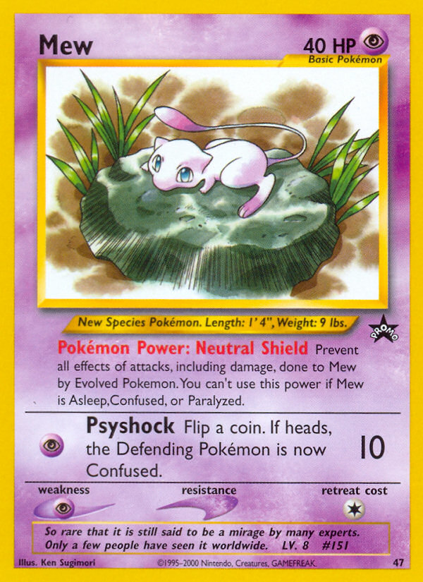 Mew 47/53 Promo | Wizards Black Star Promos | Pokemon Card
