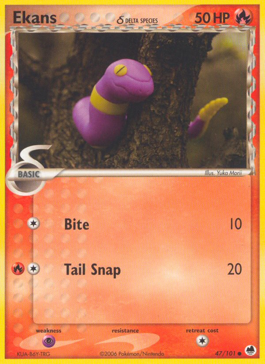 Ekans δ 47/101 Common | Dragon Frontiers | Pokemon Card