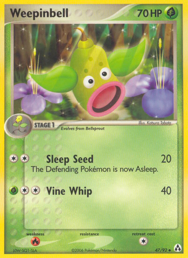 Weepinbell 47/92 Uncommon | Legend Maker | Pokemon Card