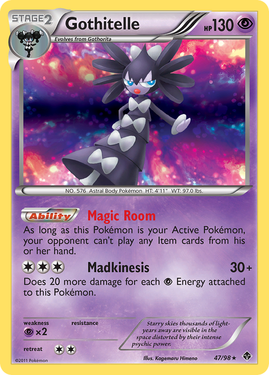 Gothitelle 47/98 Rare Holo | Emerging Powers | Pokemon Card