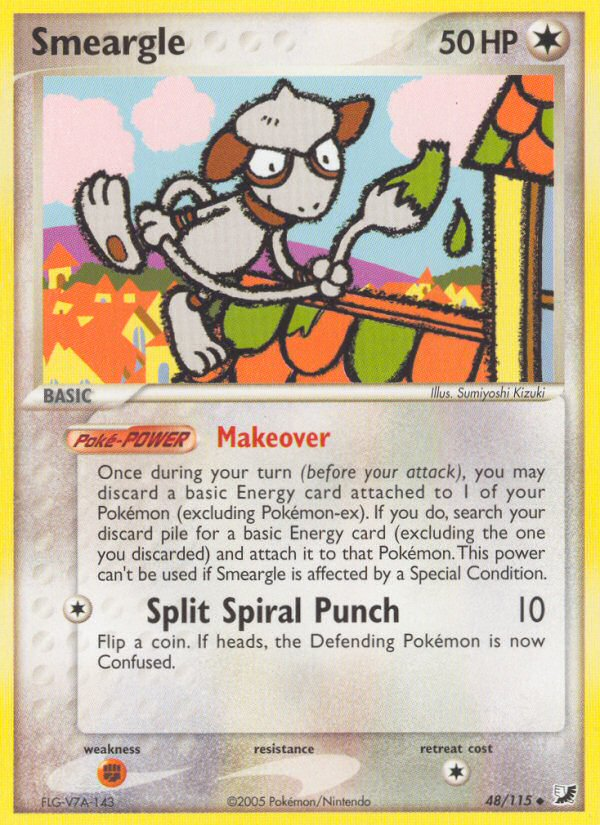 Smeargle 48/115 Uncommon | Unseen Forces | Pokemon Card